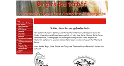 Desktop Screenshot of birgits-reiterhof.de