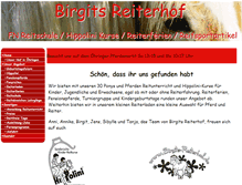 Tablet Screenshot of birgits-reiterhof.de